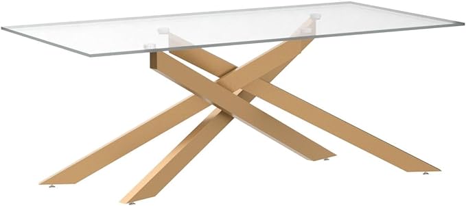 Abhishek Stainless Steel Pvd Coated Golden Coffee Table