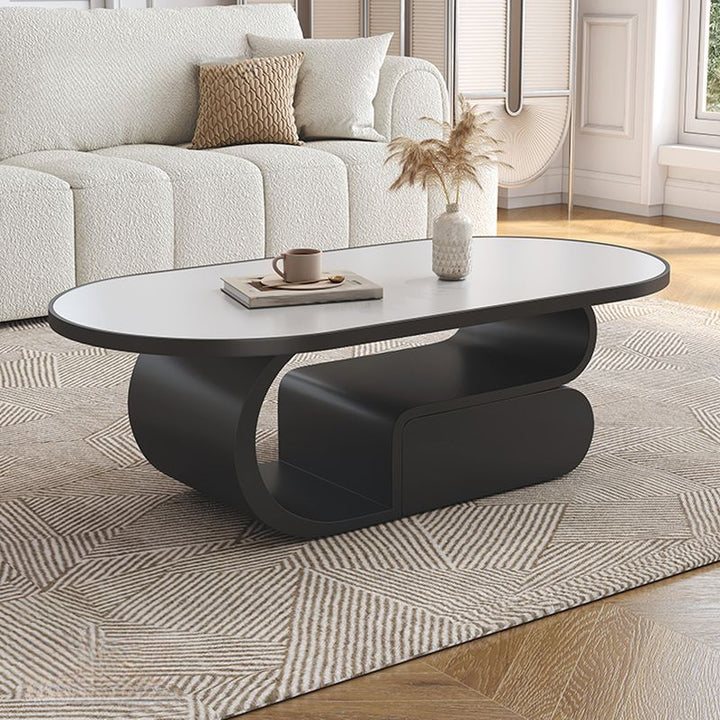 Saisha Stainless Steel Frame Coffee Table for Living Room