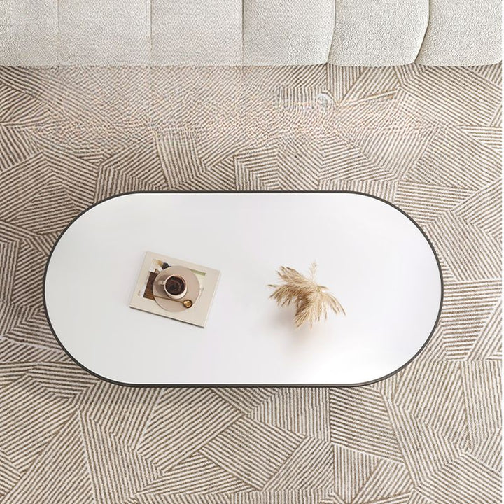 Saisha Stainless Steel Frame Coffee Table for Living Room