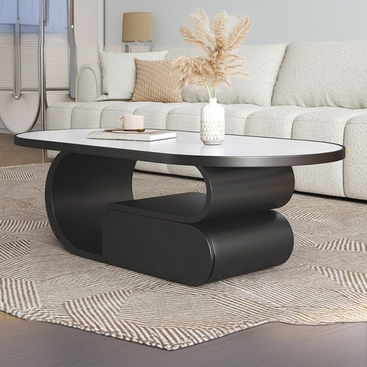 Saisha Stainless Steel Frame Coffee Table for Living Room