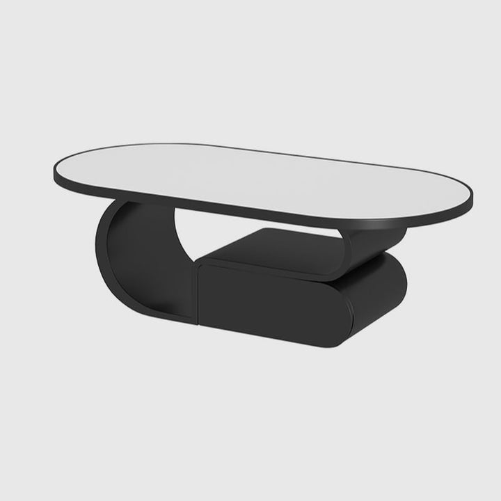 Saisha Stainless Steel Frame Coffee Table for Living Room
