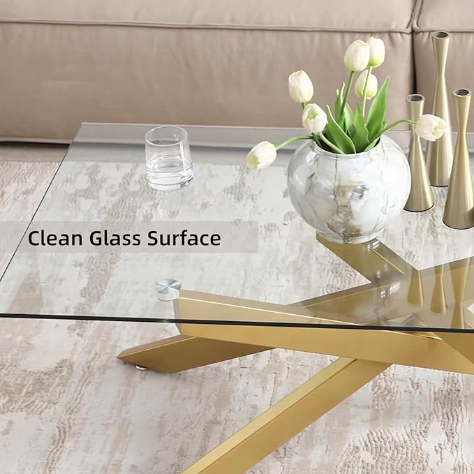 Abhishek Stainless Steel Pvd Coated Golden Coffee Table
