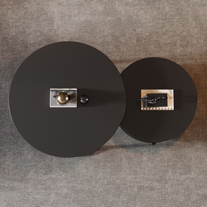 Uruvi Stainless Steel Frame and MDF Work Coffee Table for Living Room