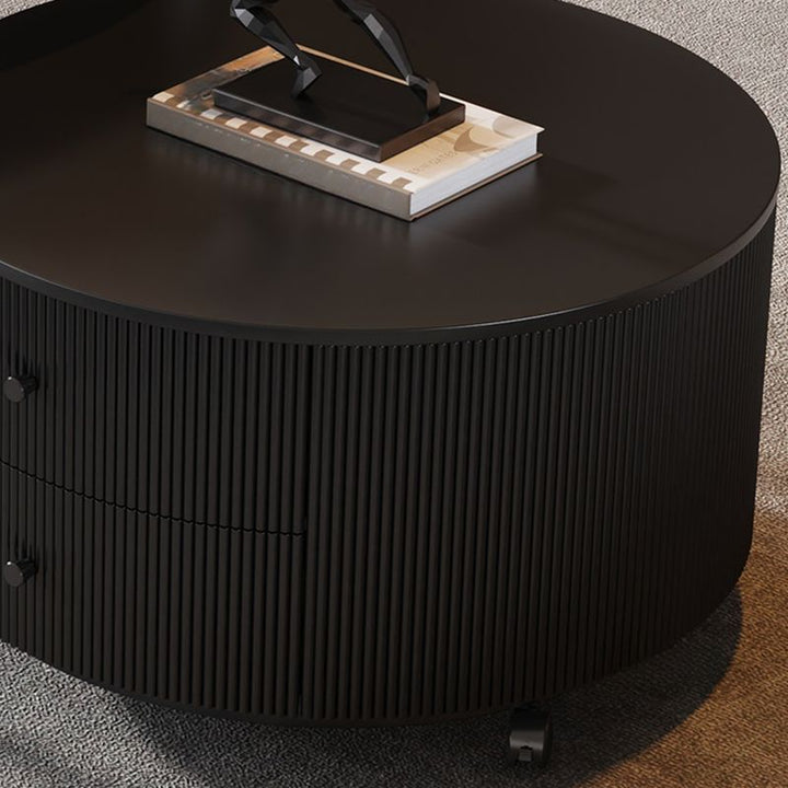 Uruvi Stainless Steel Frame and MDF Work Coffee Table for Living Room