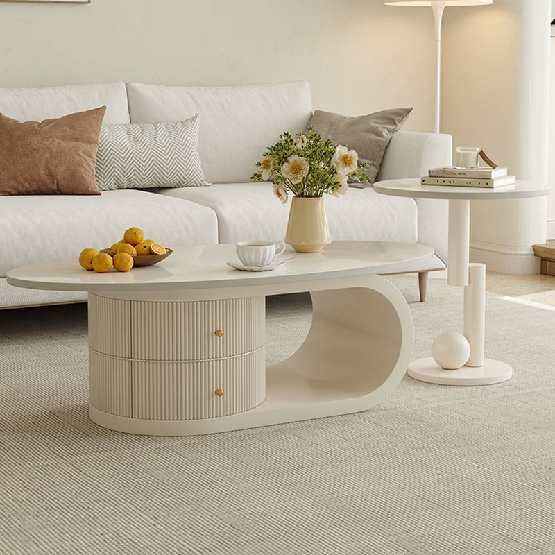 Bhakti Stainless Steel Frame Coffee Table for Living Room