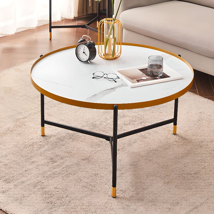 Tanika Stainless Steel Frame Coffee Table for Living Room
