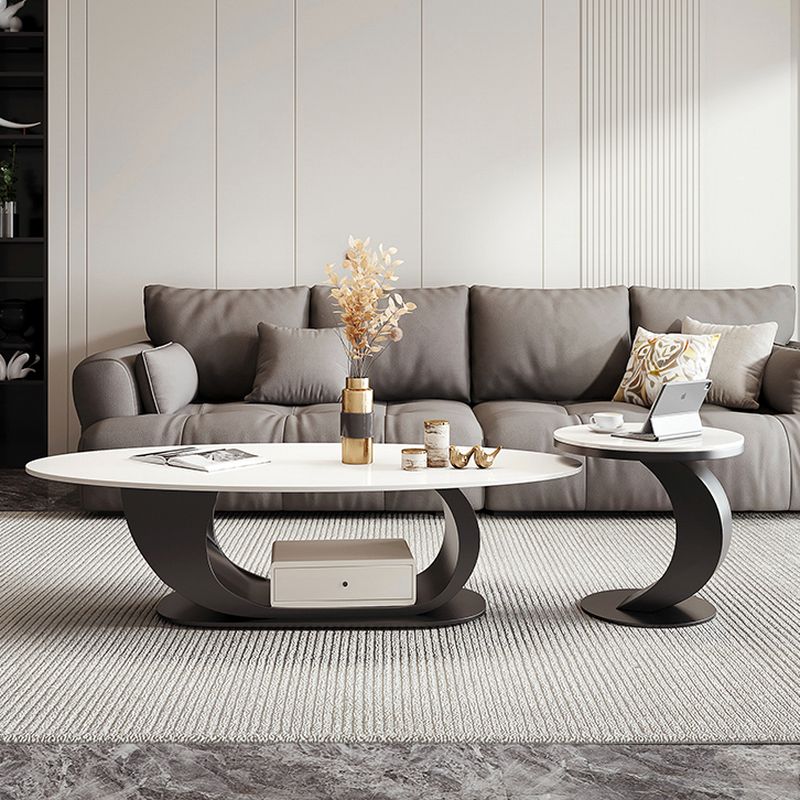 Devika Stainless Steel Coffee Table for Living Room