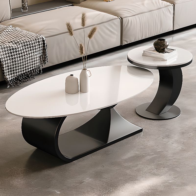 Eshani Stainless Steel Frame Coffee Table for Living Room