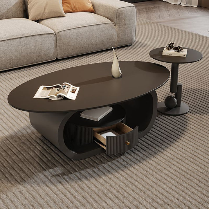 Falisha Stainless Steel Coffee Table for Living Room