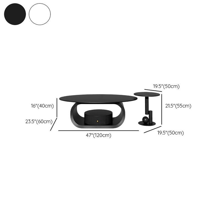 Falisha Stainless Steel Coffee Table for Living Room