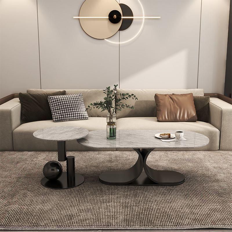Ushini Stainless Steel Frame Coffee Table for Living Room