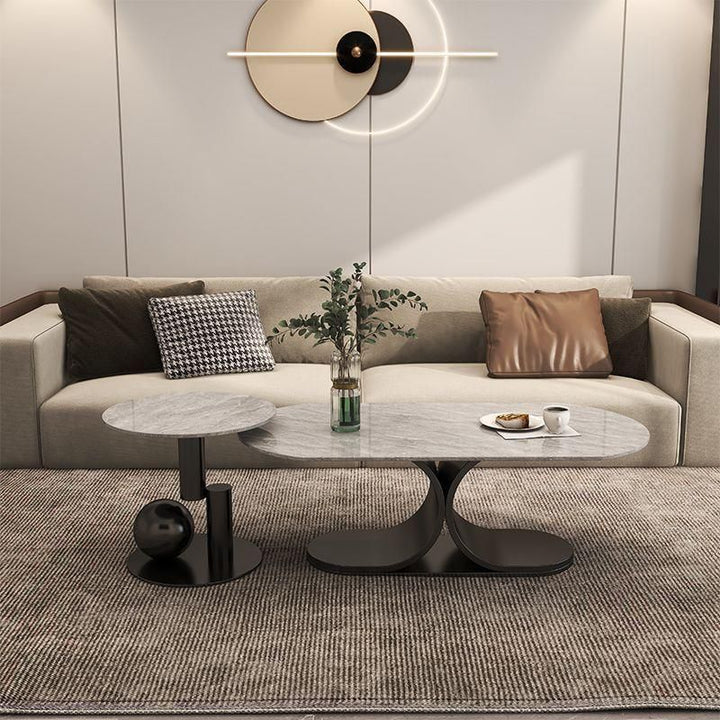 Ushini Stainless Steel Frame Coffee Table for Living Room