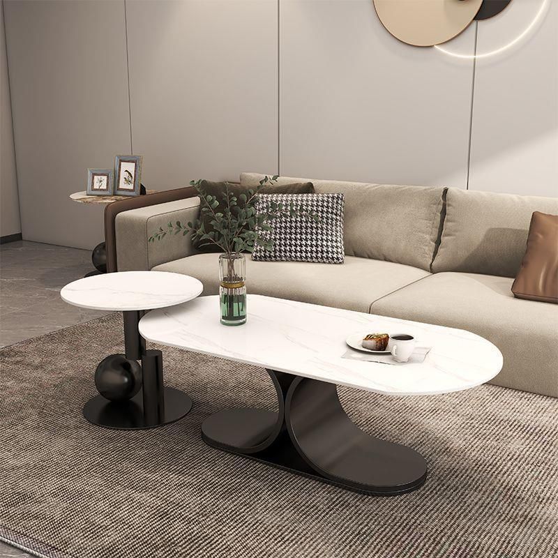 Ushini Stainless Steel Frame Coffee Table for Living Room