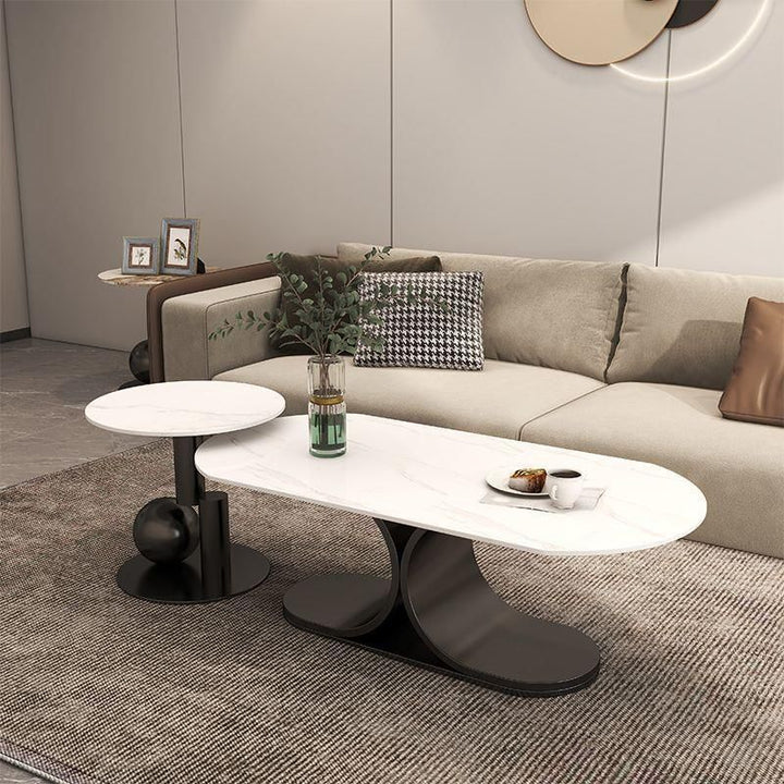Ushini Stainless Steel Frame Coffee Table for Living Room