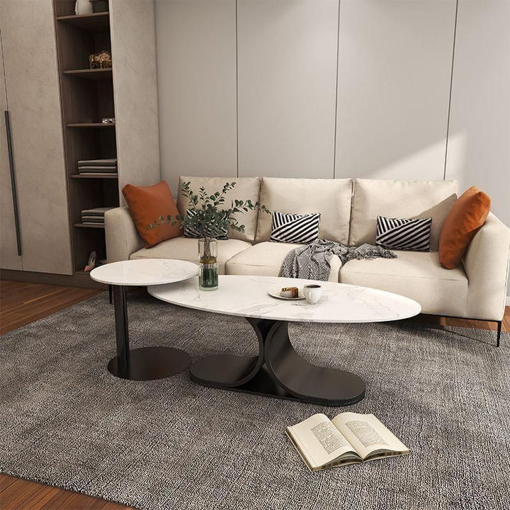 Ushini Stainless Steel Frame Coffee Table for Living Room