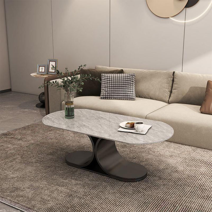 Ushini Stainless Steel Frame Coffee Table for Living Room