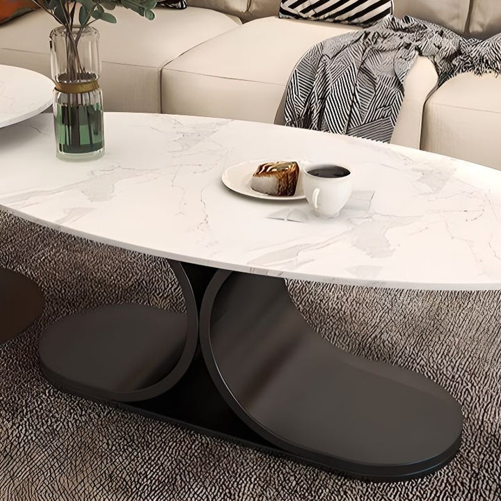 Ushini Stainless Steel Frame Coffee Table for Living Room