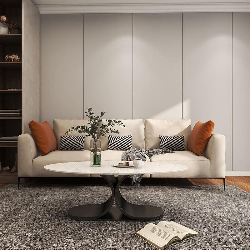 Ushini Stainless Steel Frame Coffee Table for Living Room