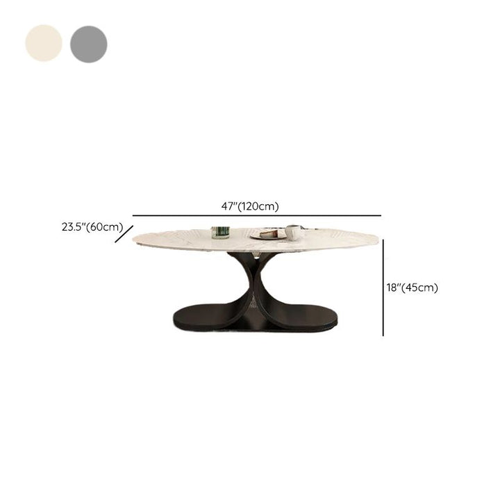 Ushini Stainless Steel Frame Coffee Table for Living Room