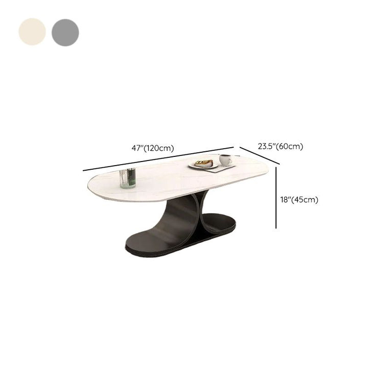 Ushini Stainless Steel Frame Coffee Table for Living Room