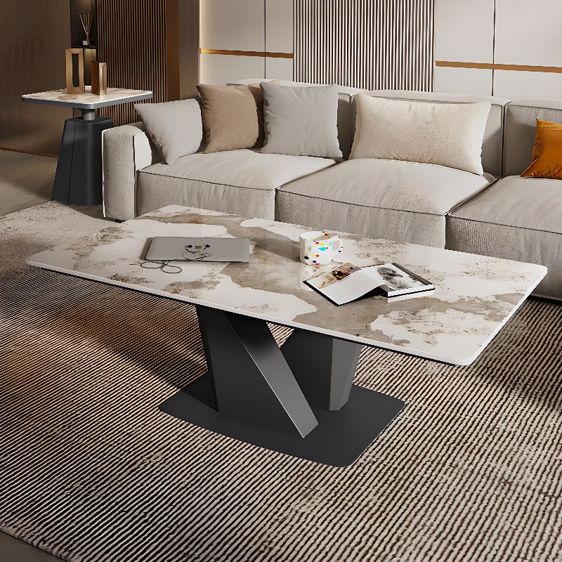 Medhavi Stainless Steel Coffee Table for Living Room
