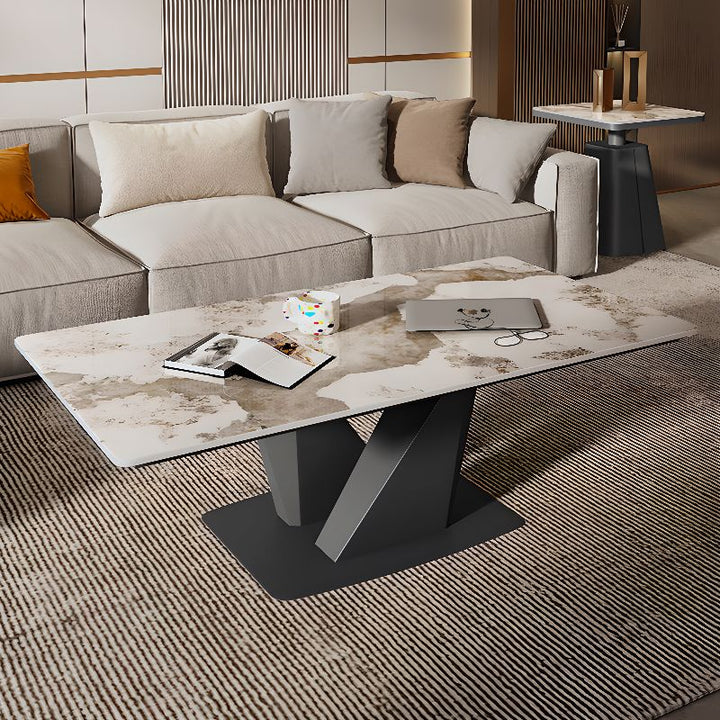 Medhavi Stainless Steel Coffee Table for Living Room