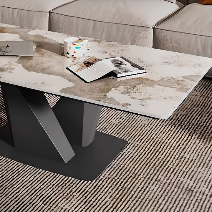 Medhavi Stainless Steel Coffee Table for Living Room