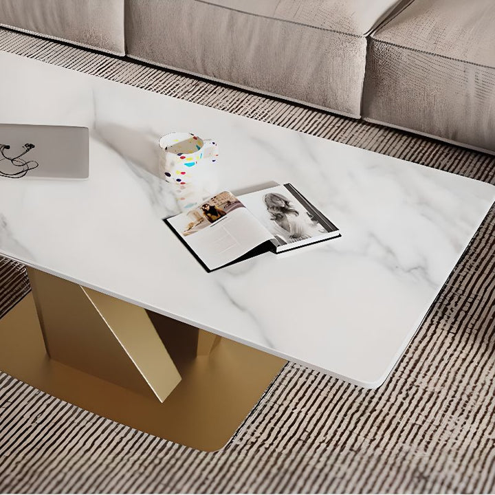 Medhavi Stainless Steel Coffee Table for Living Room