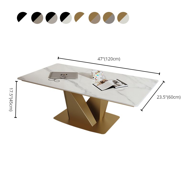 Medhavi Stainless Steel Coffee Table for Living Room