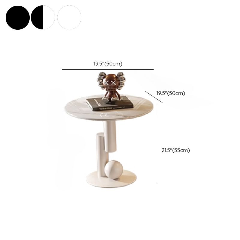 Waniya Stainless Steel Frame and Ceramic Marble Top Coffee Table For Living Room