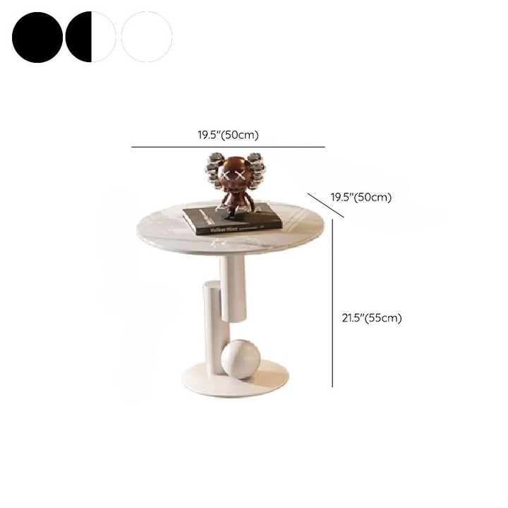 Waniya Stainless Steel Frame and Ceramic Marble Top Coffee Table For Living Room