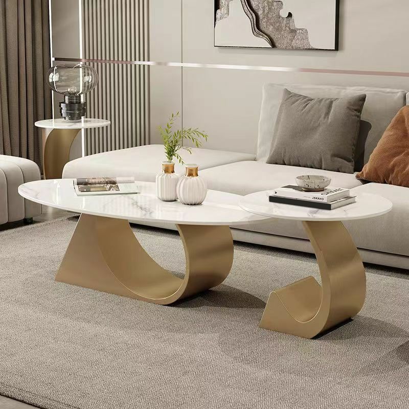 Yagna Stainless Steel Frame Coffee Table For Living Room