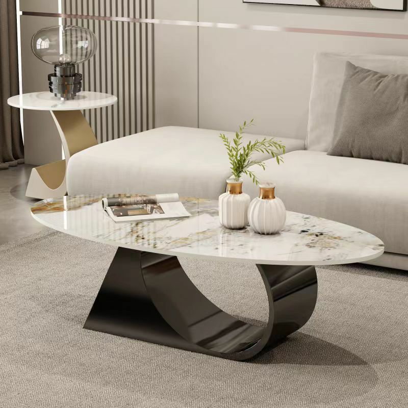 Yagna Stainless Steel Frame Coffee Table For Living Room