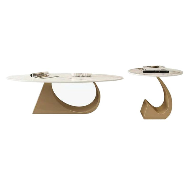 Yagna Stainless Steel Frame Coffee Table For Living Room