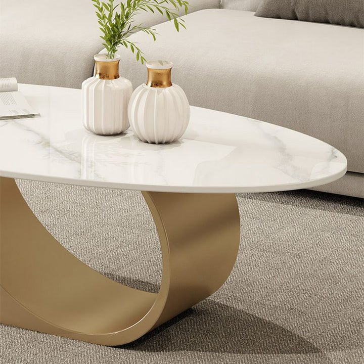 Yagna Stainless Steel Frame Coffee Table For Living Room