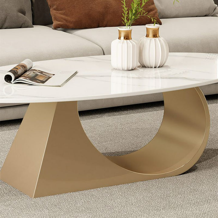Yagna Stainless Steel Frame Coffee Table For Living Room