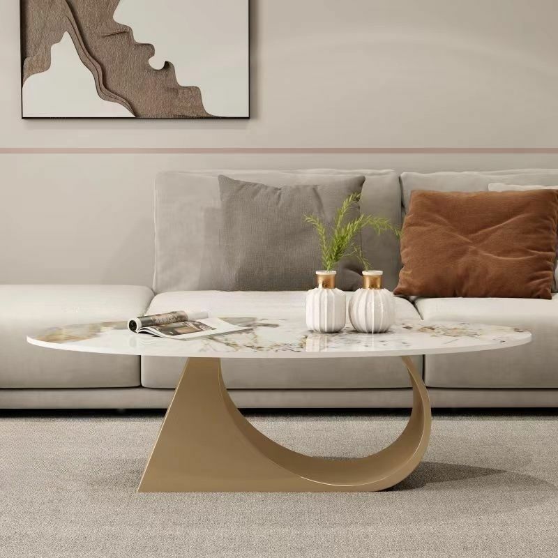 Yagna Stainless Steel Frame Coffee Table For Living Room
