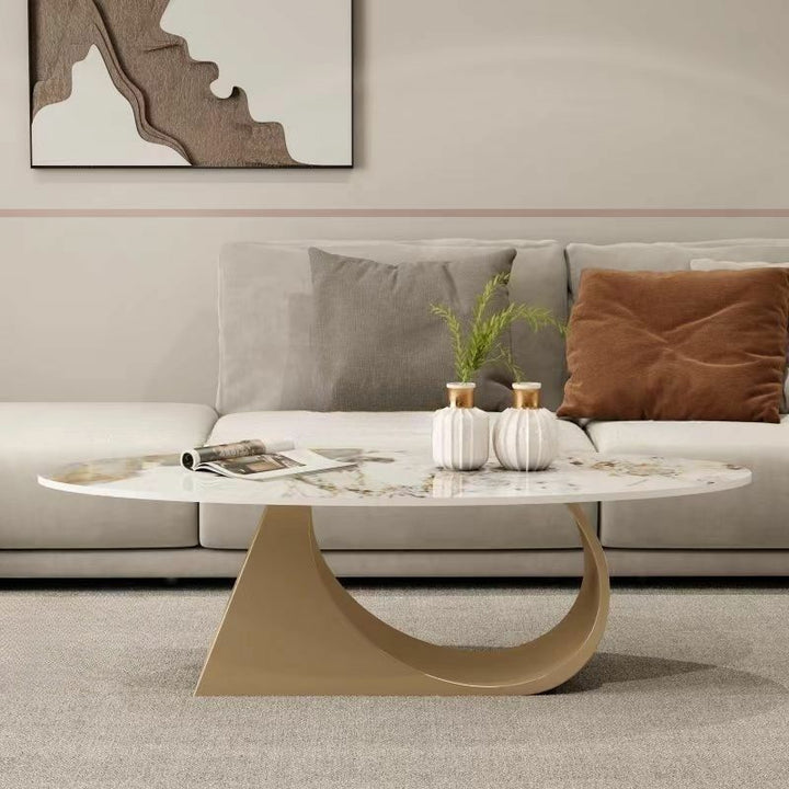 Yagna Stainless Steel Frame Coffee Table For Living Room