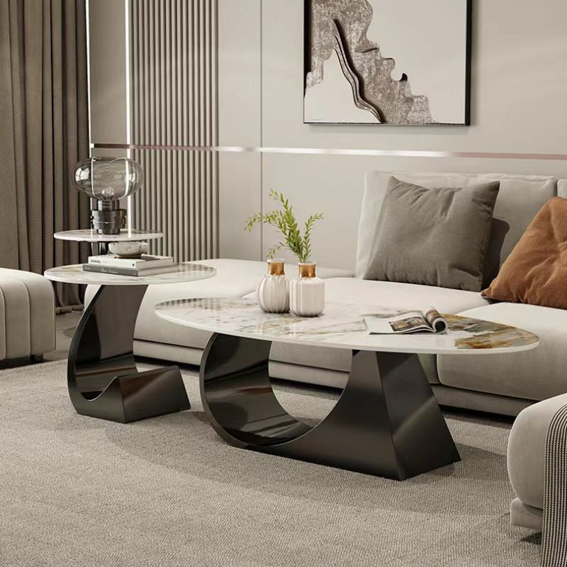 Yagna Stainless Steel Frame Coffee Table For Living Room