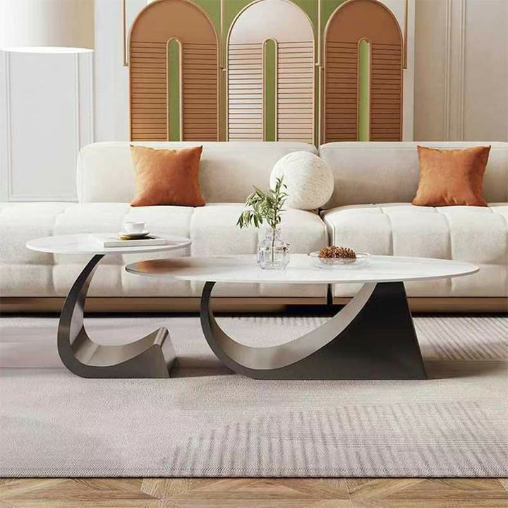 Yagna Stainless Steel Frame Coffee Table For Living Room