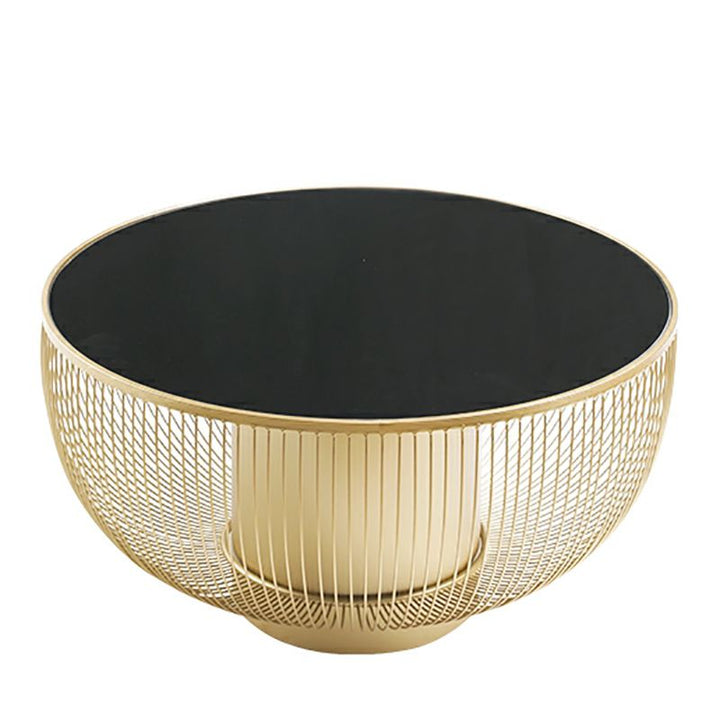 Aashita Stainless Steel Frame Coffee Table for Living Room with Glass Top