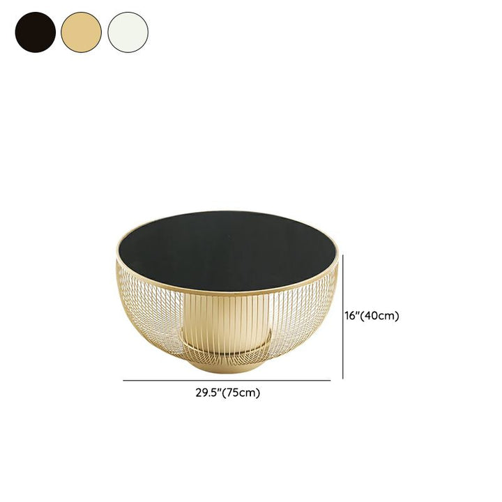 Aashita Stainless Steel Frame Coffee Table for Living Room with Glass Top