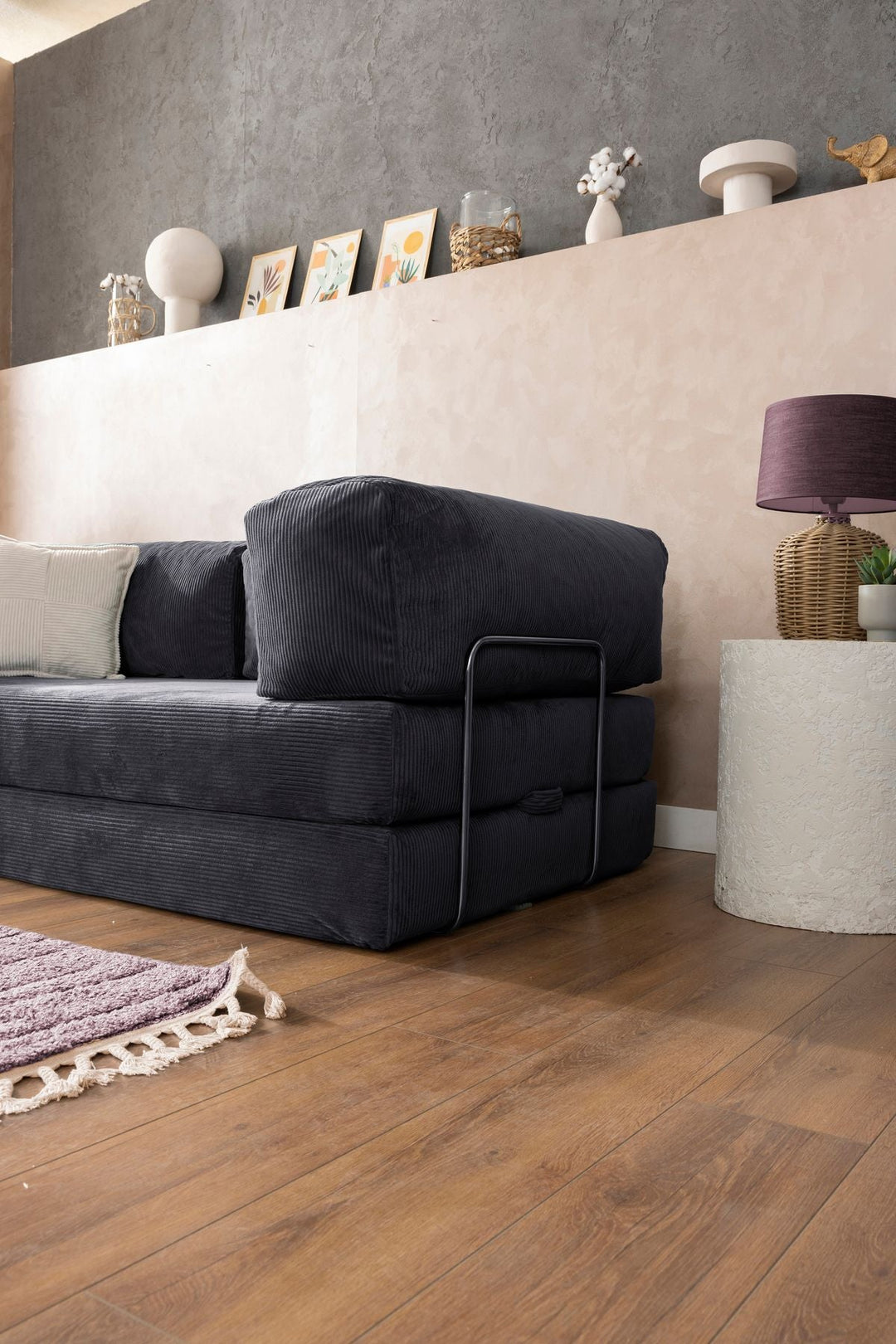 Manisha Grey Sofa Come Bed For Living Room