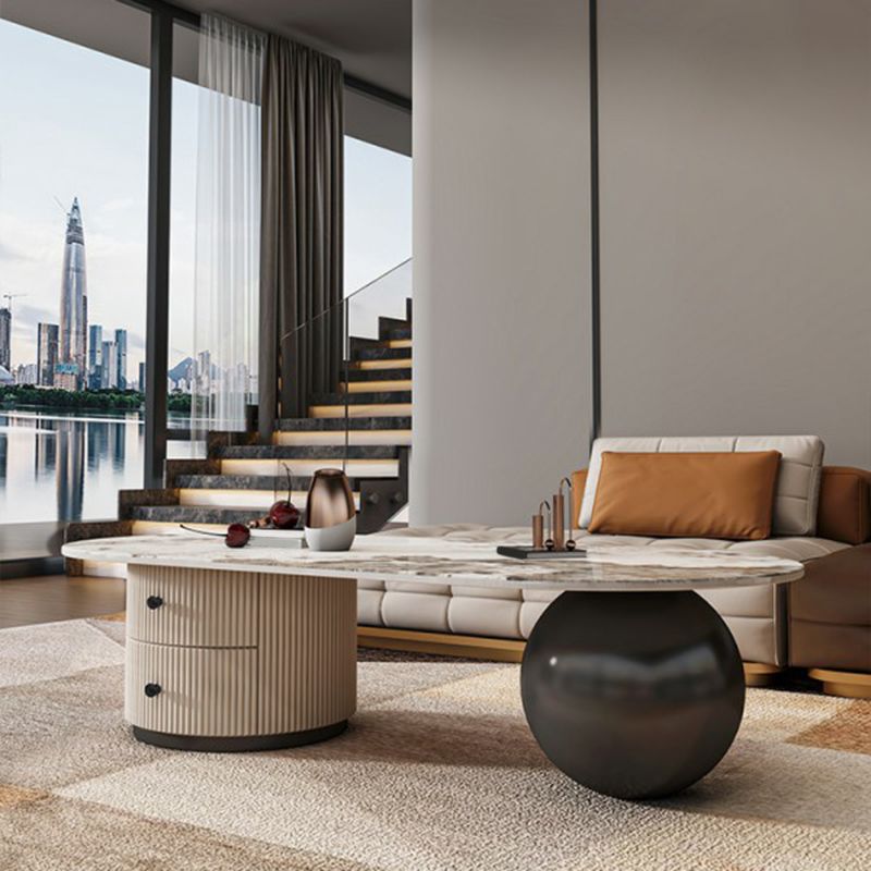 Namira Stainless Steel Coffee Table for Living Room