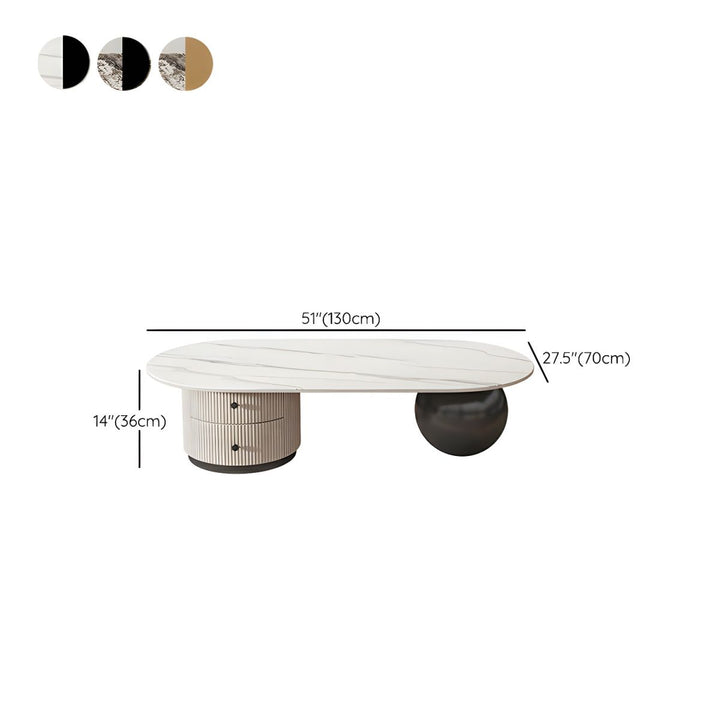 Namira Stainless Steel Coffee Table for Living Room