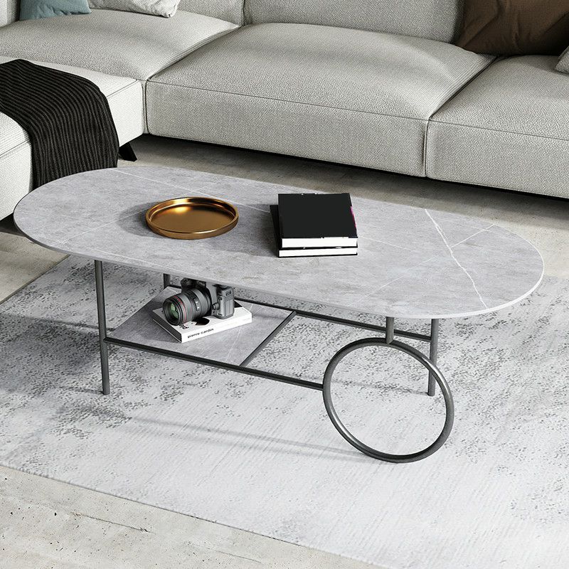 Ranya Stainless Steel Frame Coffee Table for Living Room