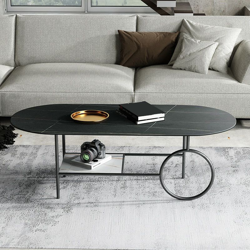 Ranya Stainless Steel Frame Coffee Table for Living Room