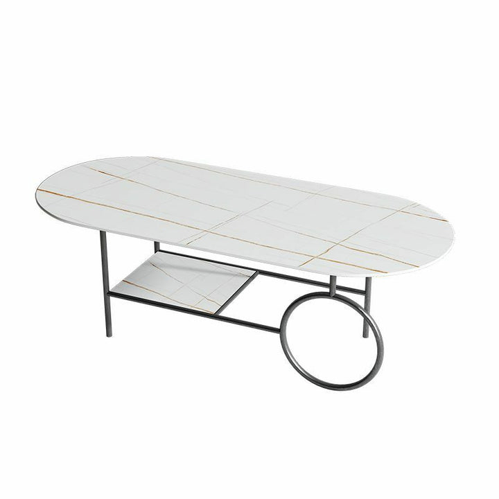 Ranya Stainless Steel Frame Coffee Table for Living Room