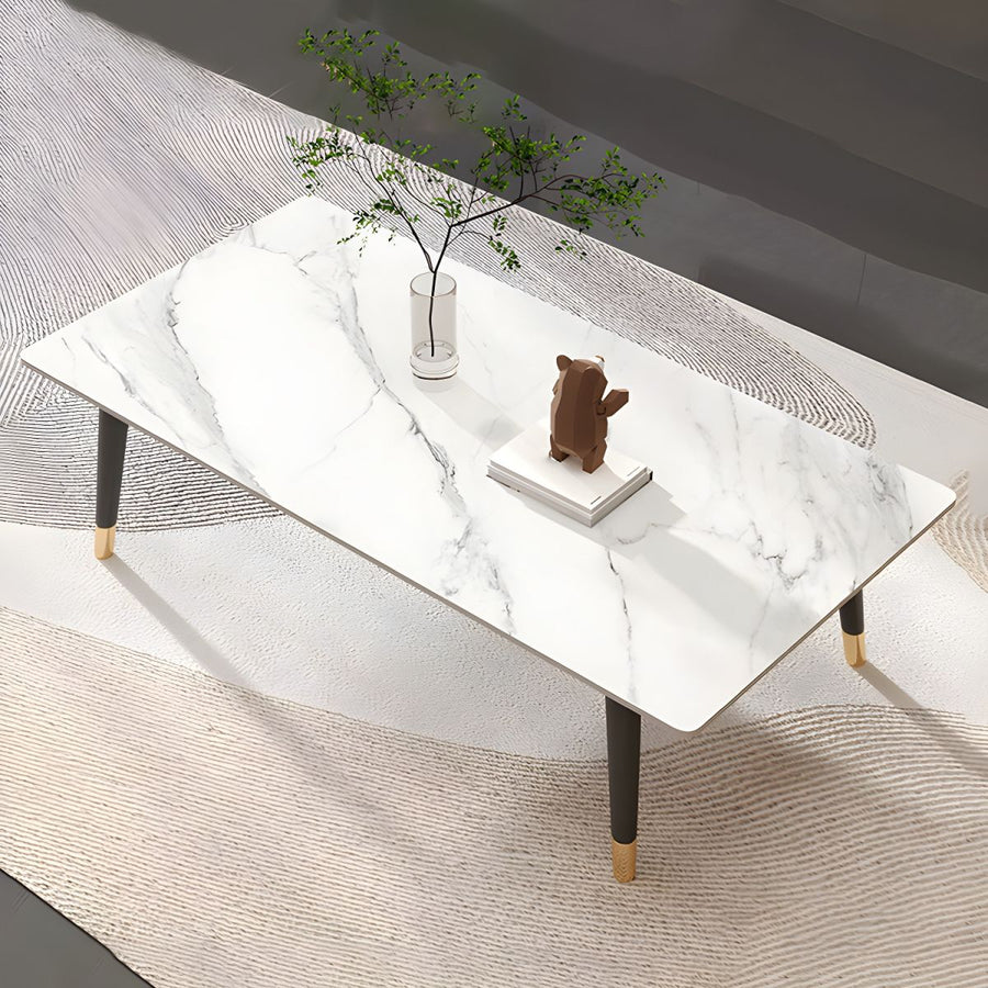 Sanvika Stainless Steel Frame Coffee Table for Living Room