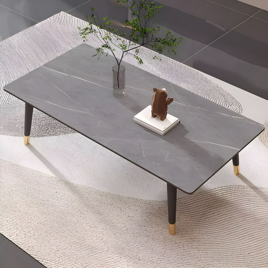 Sanvika Stainless Steel Frame Coffee Table for Living Room